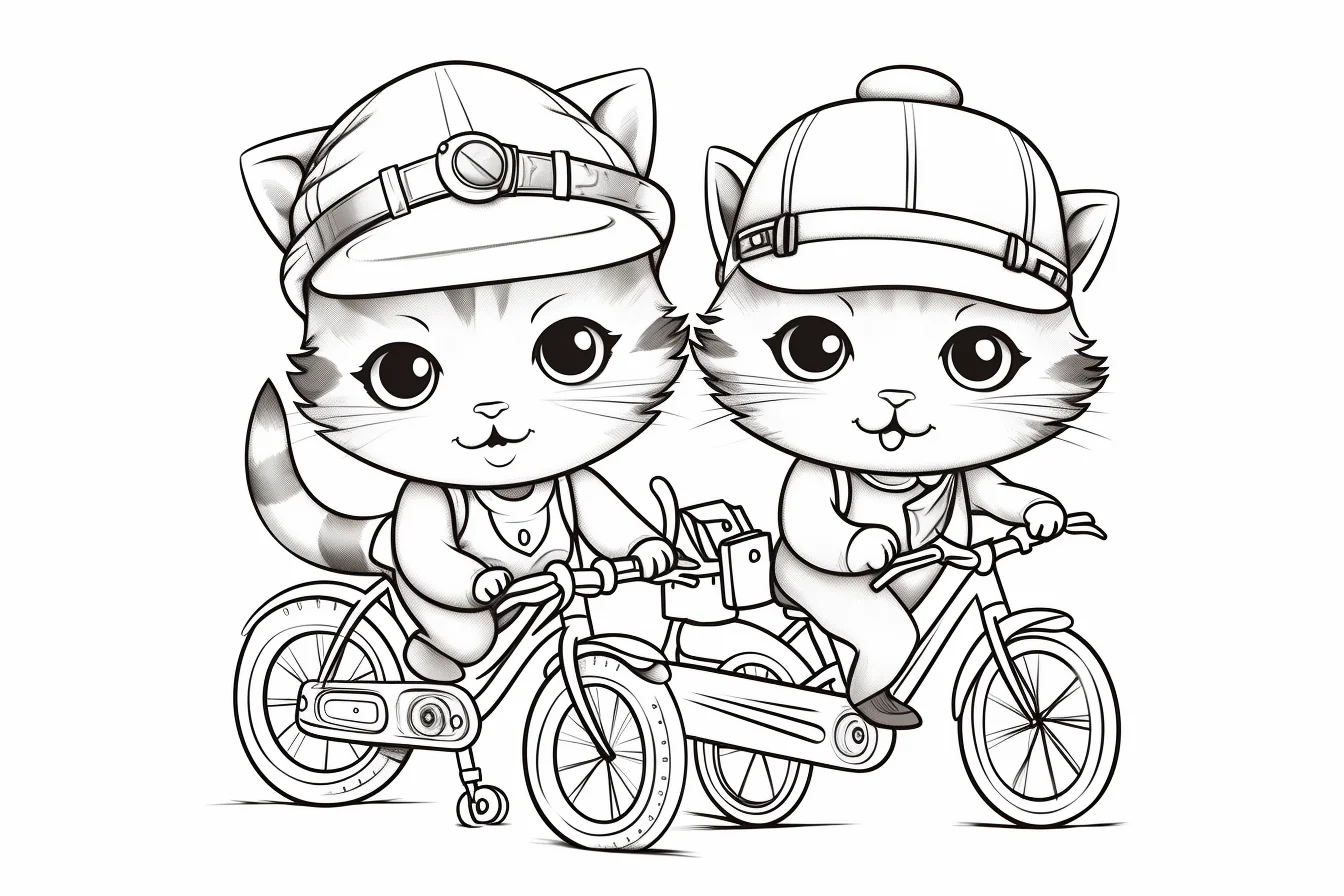 cat coloring pages free