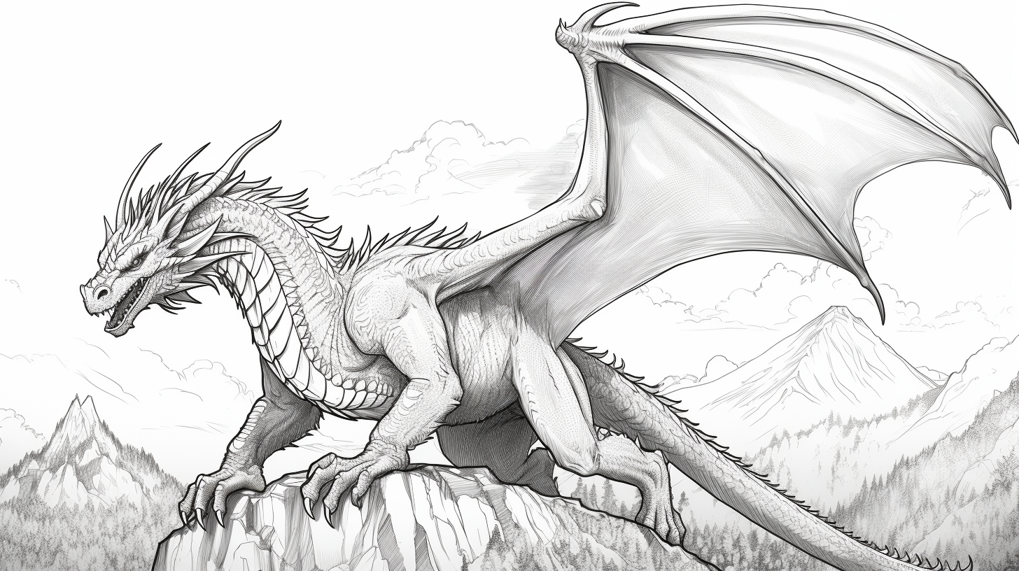 cool dragon coloring pages