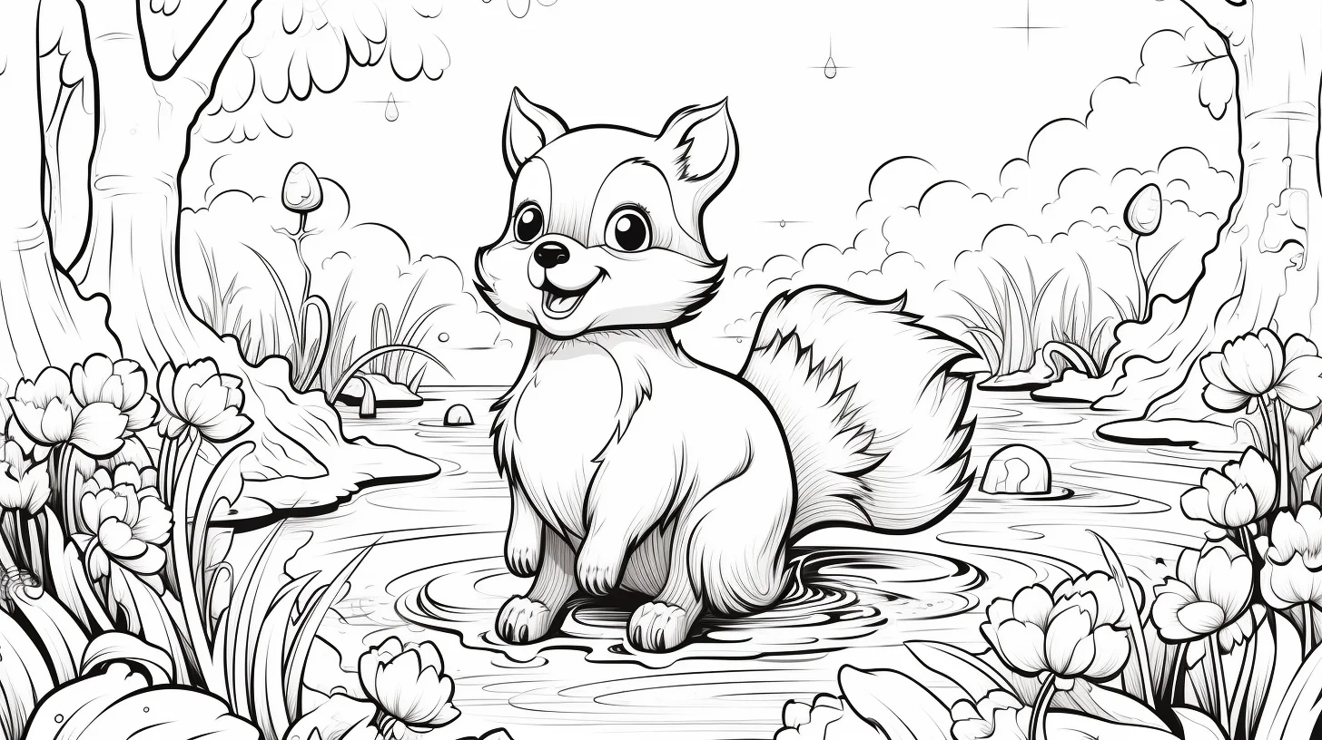 cute animal coloring pages