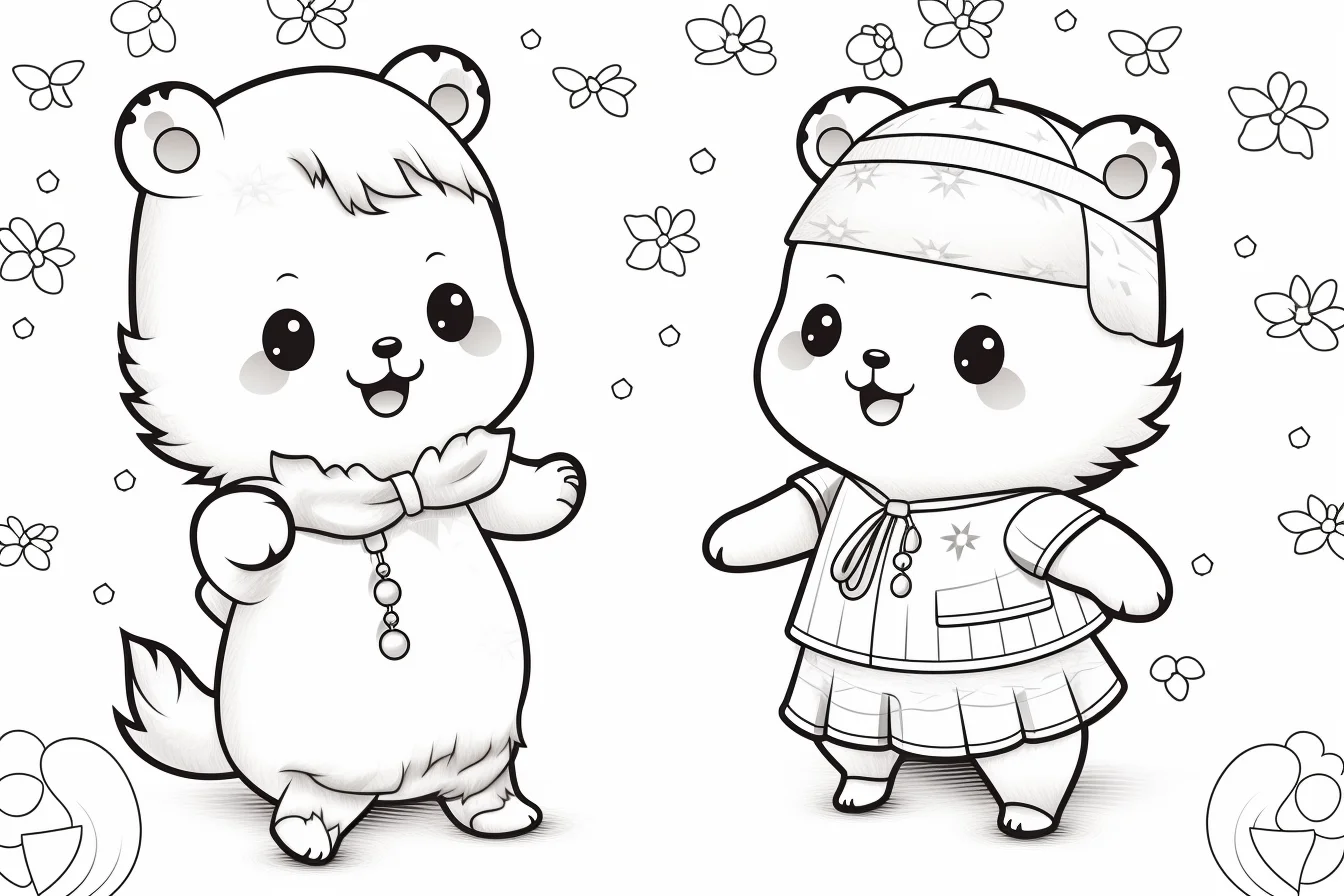 cute animal coloring pages for kids
