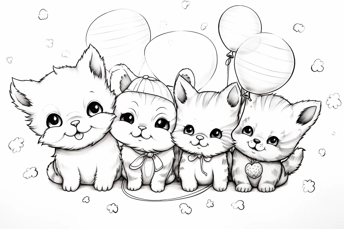 cute animal coloring sheets for kids