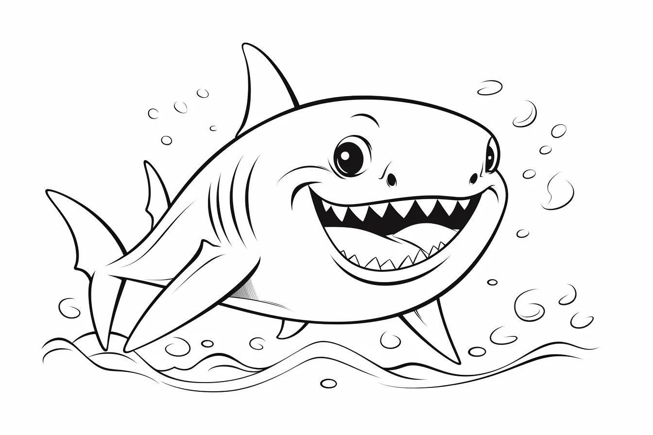 cute baby shark printables free