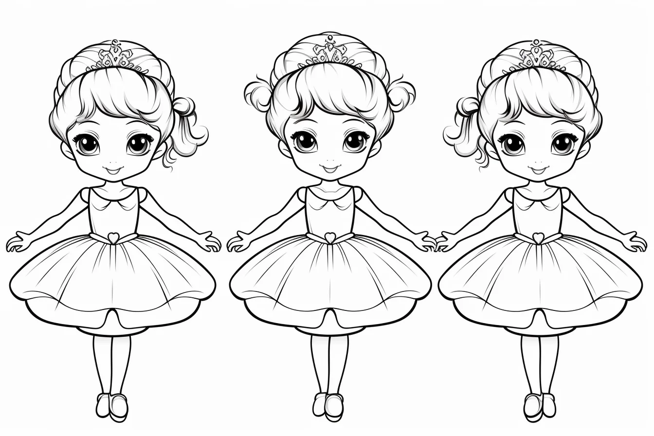 cute ballerina coloring pages for kids