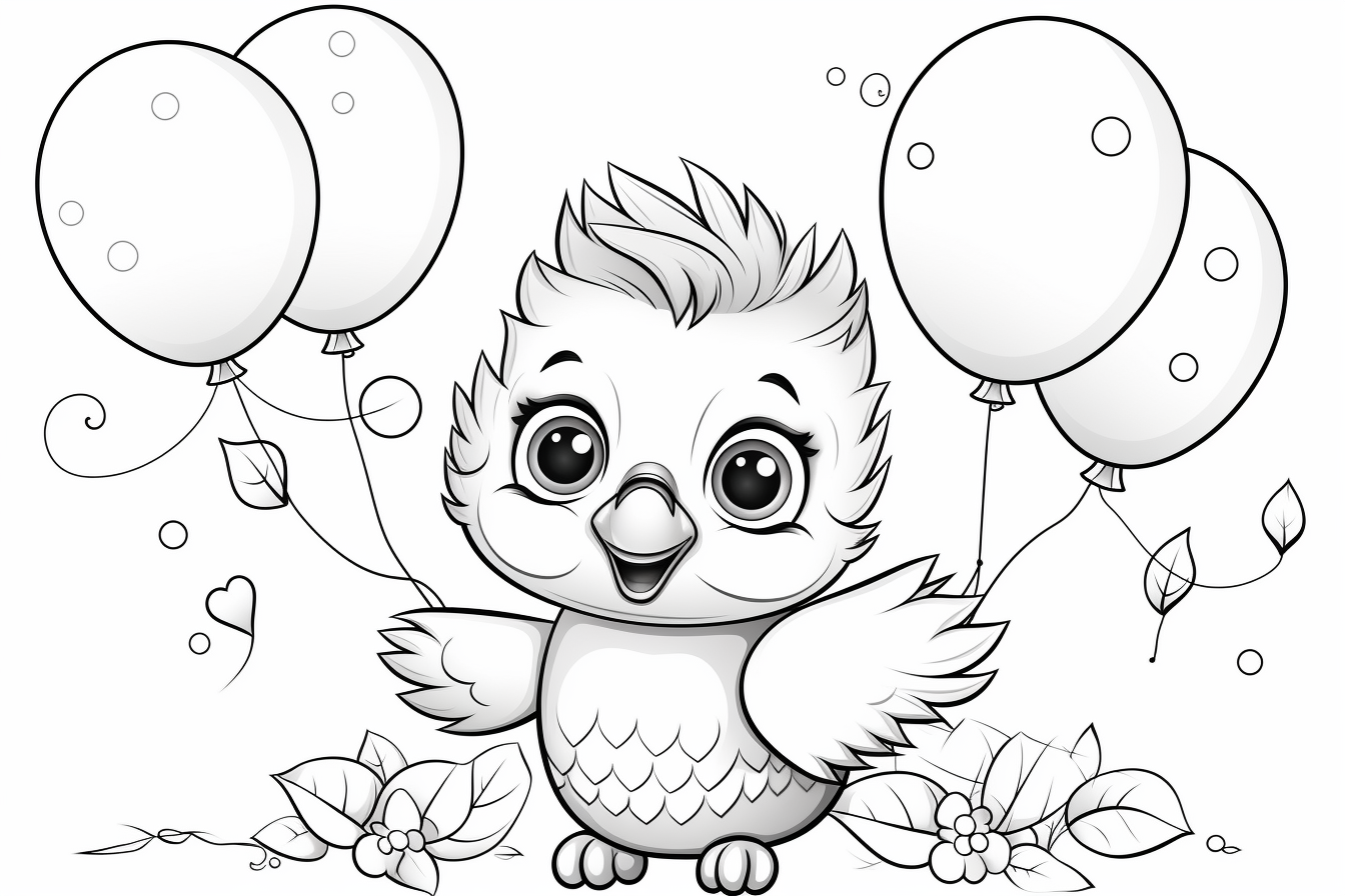 cute bird coloring pages