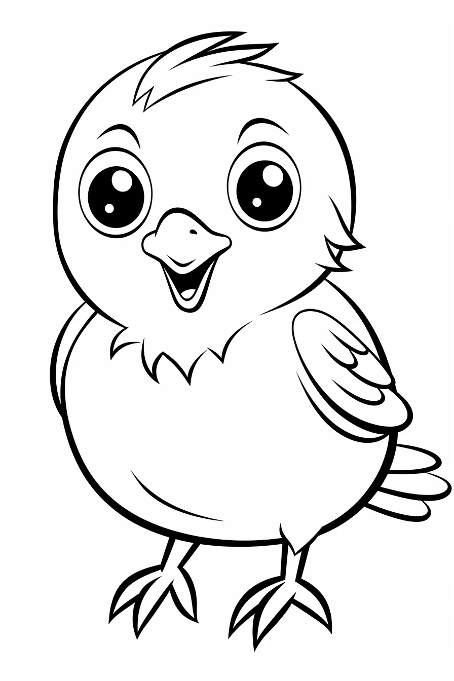 cute bird coloring pages