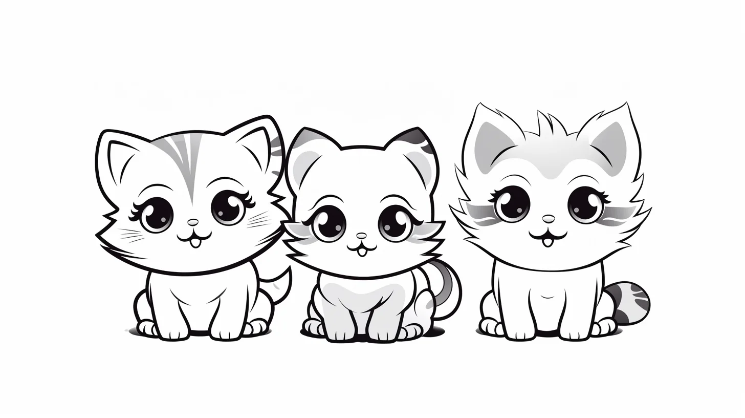 cute cat coloring pages printable