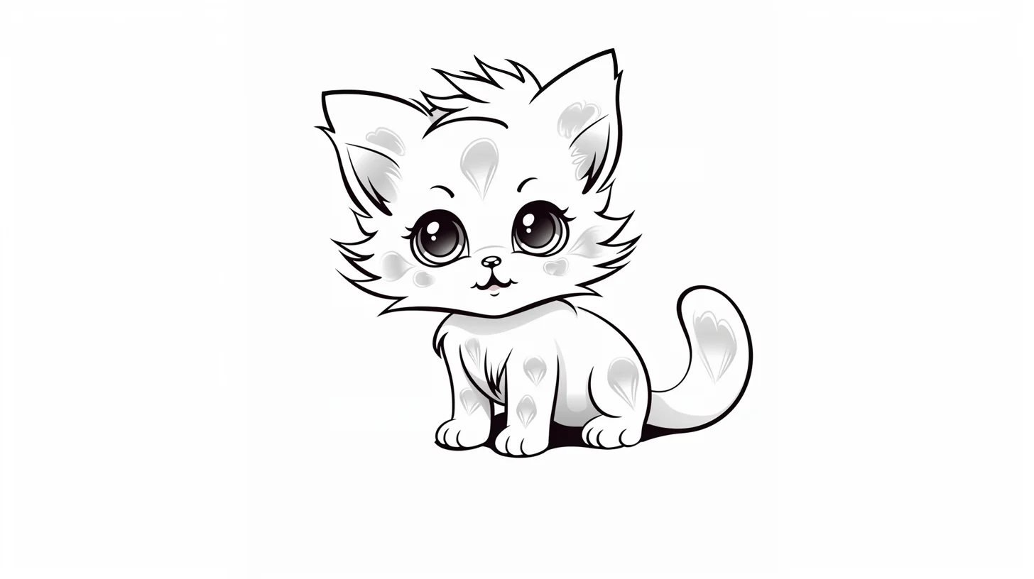 cute cat coloring pages