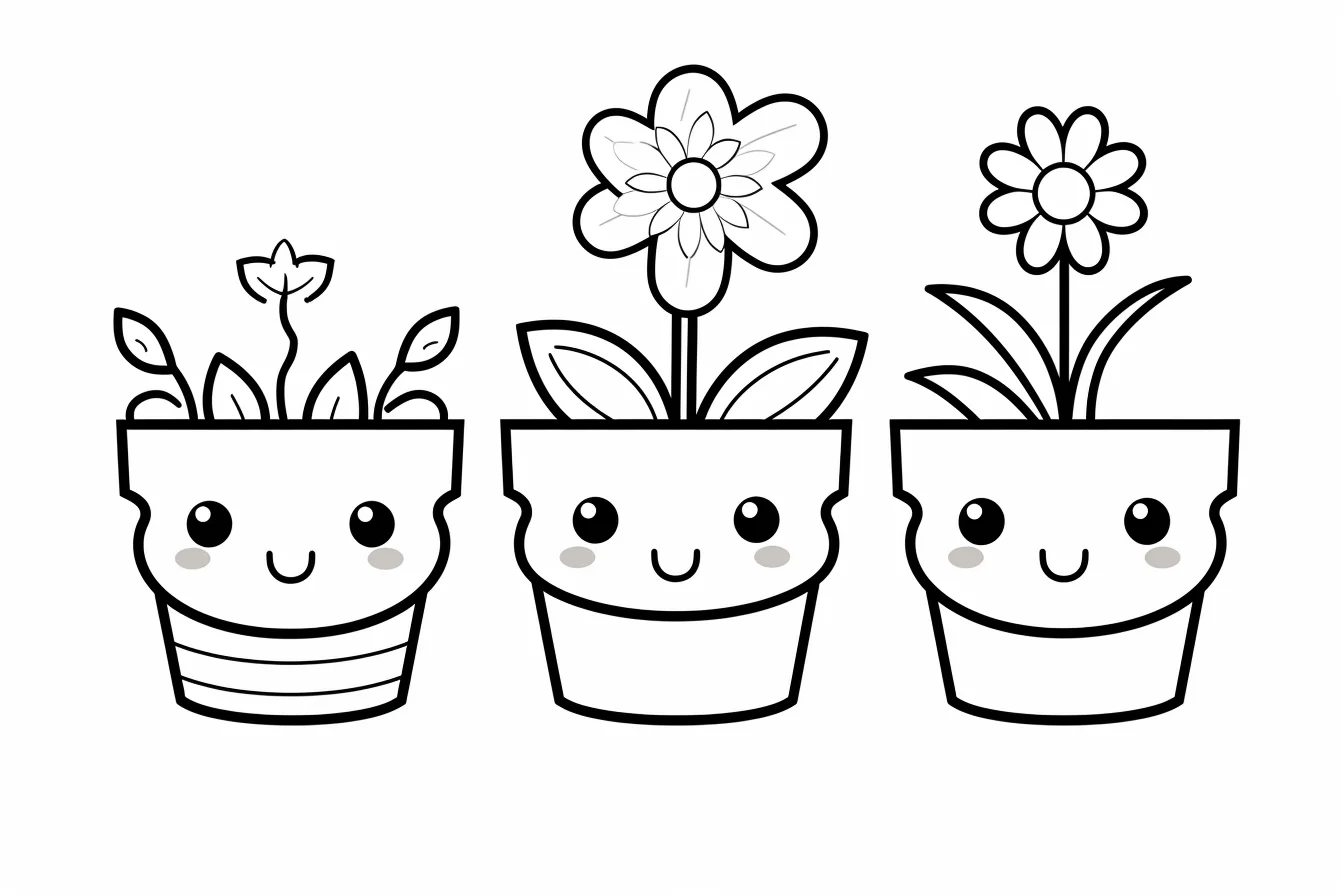 cute coloring pages flowers free printable