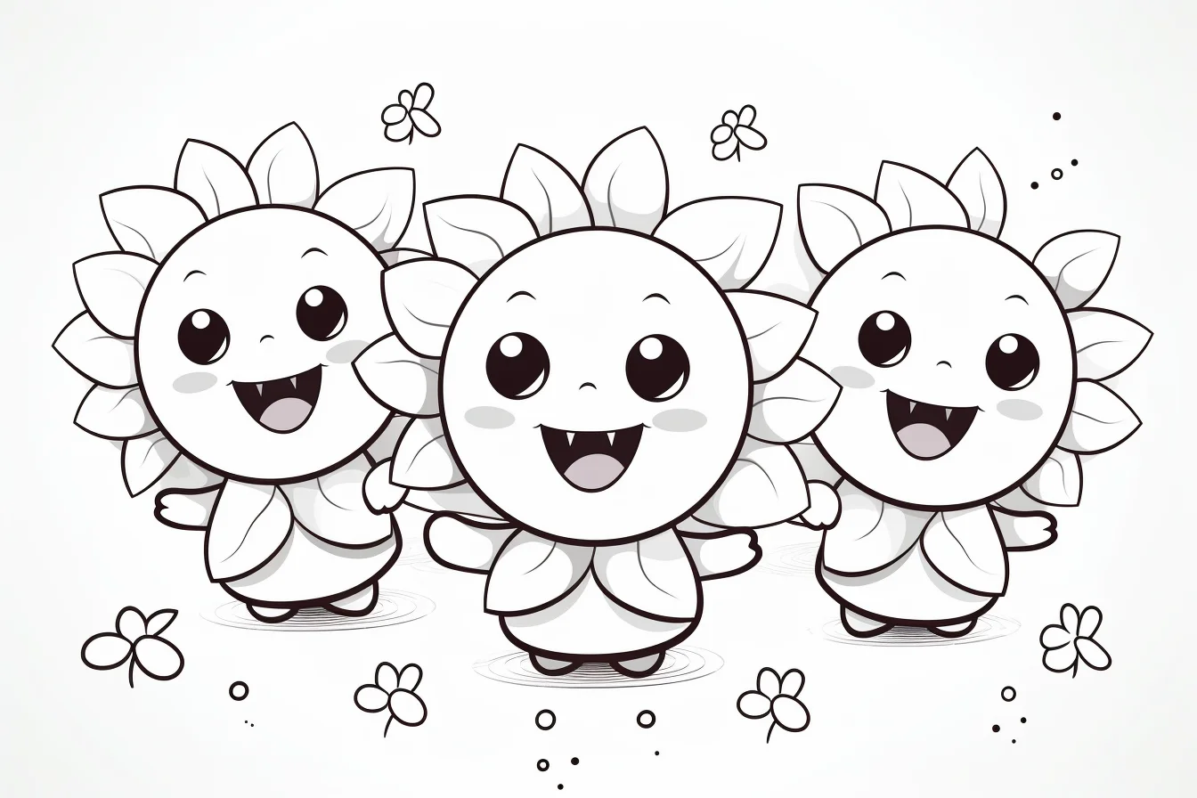 cute coloring pages flowers free