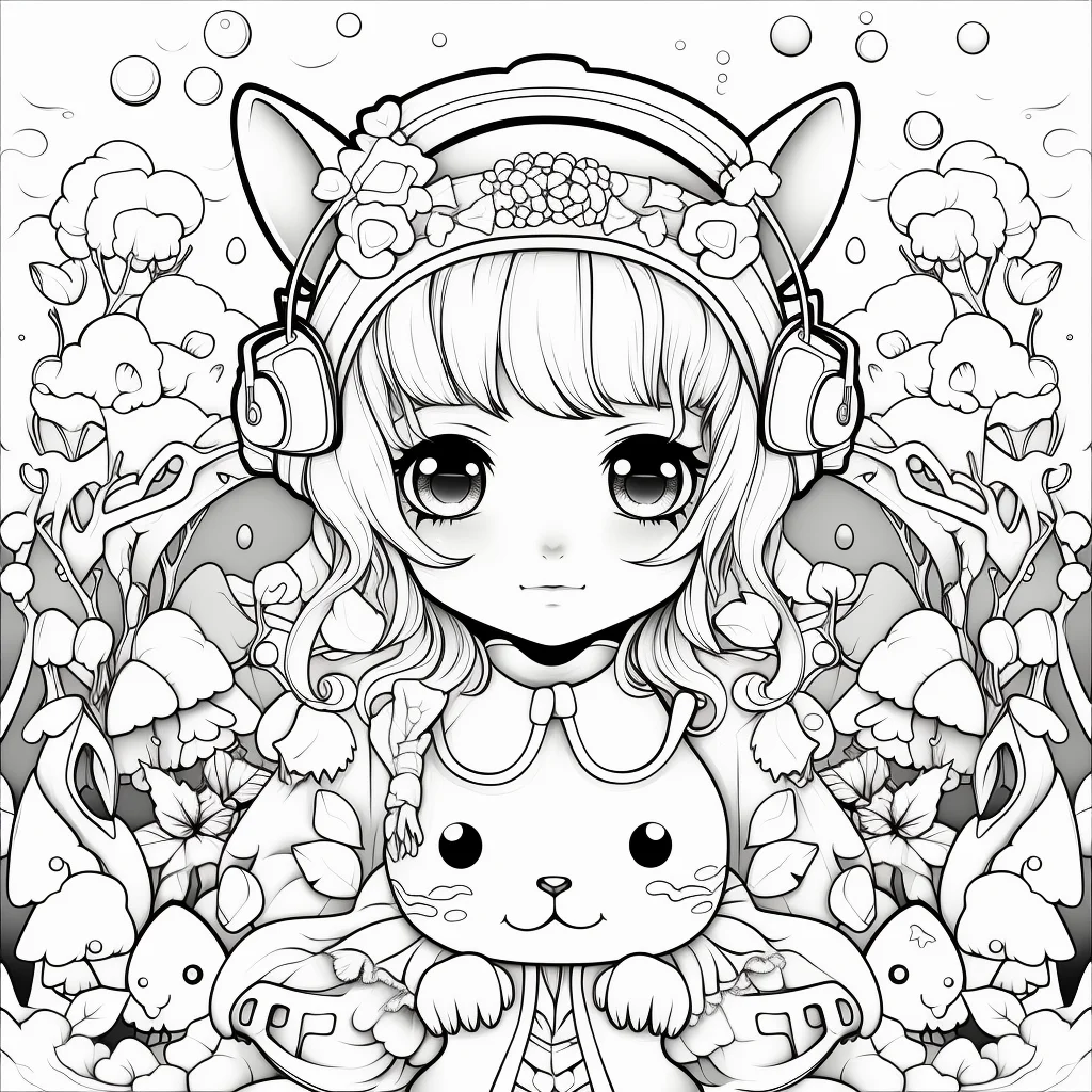 cute girl coloring pages easy