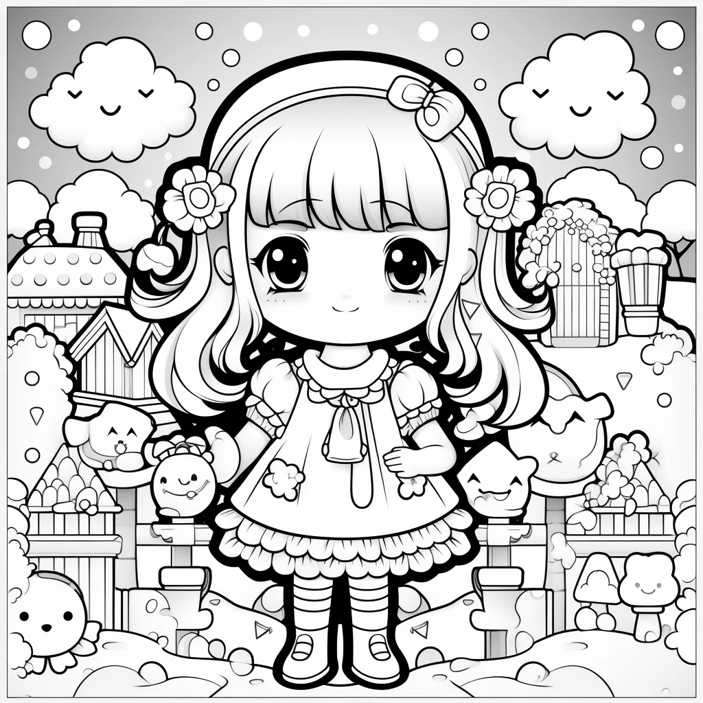 cute girl coloring pages free