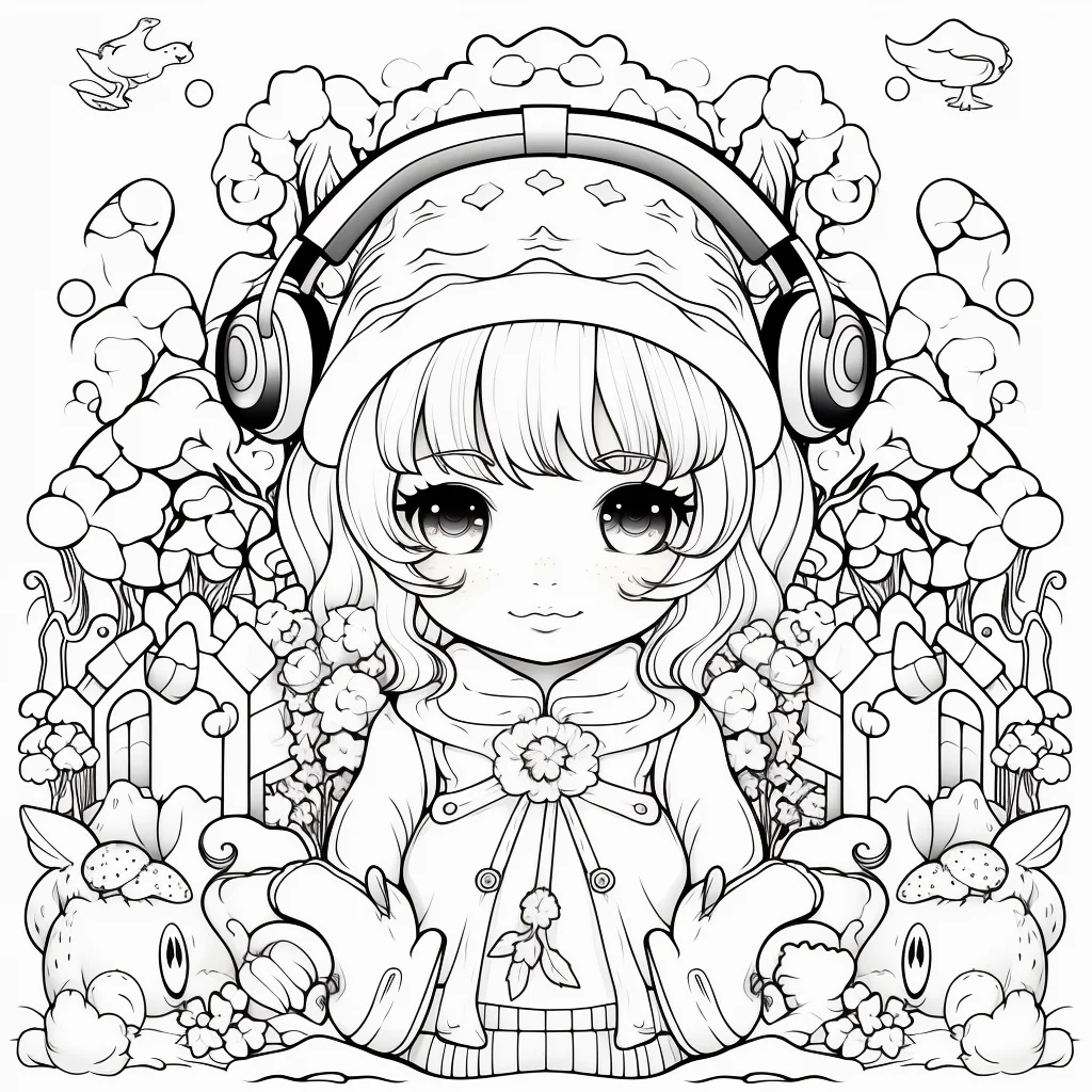 cute girl coloring pages printable free