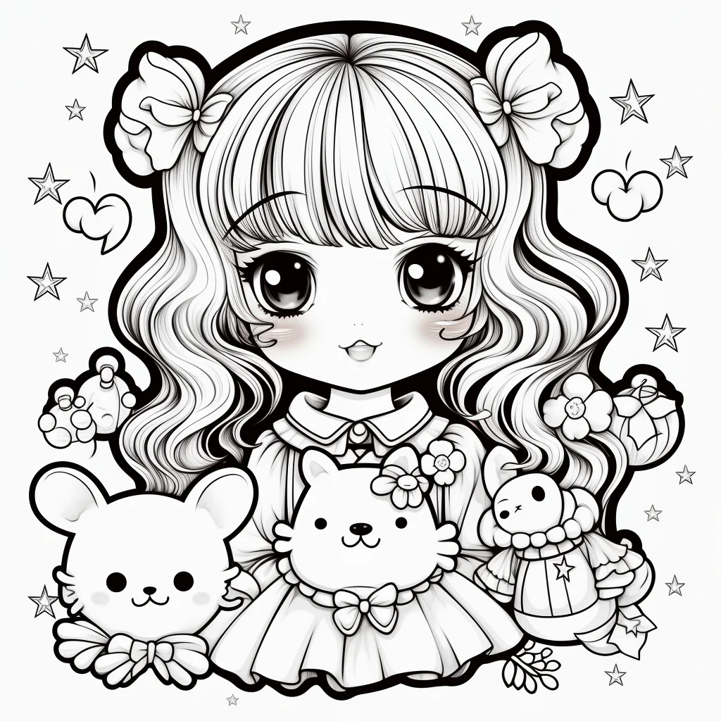 cute girl coloring pages to print
