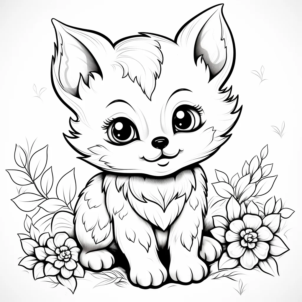 cute kawaii coloring pages for adults