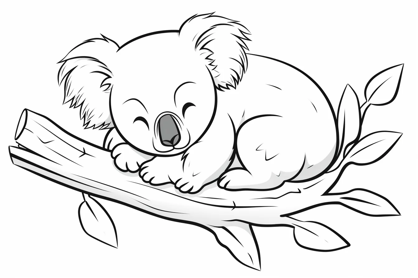 cute koala coloring pages printable