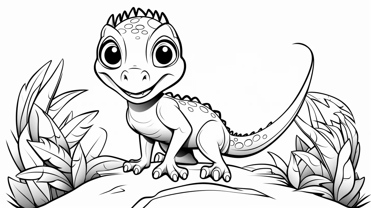 cute lizard coloring pages