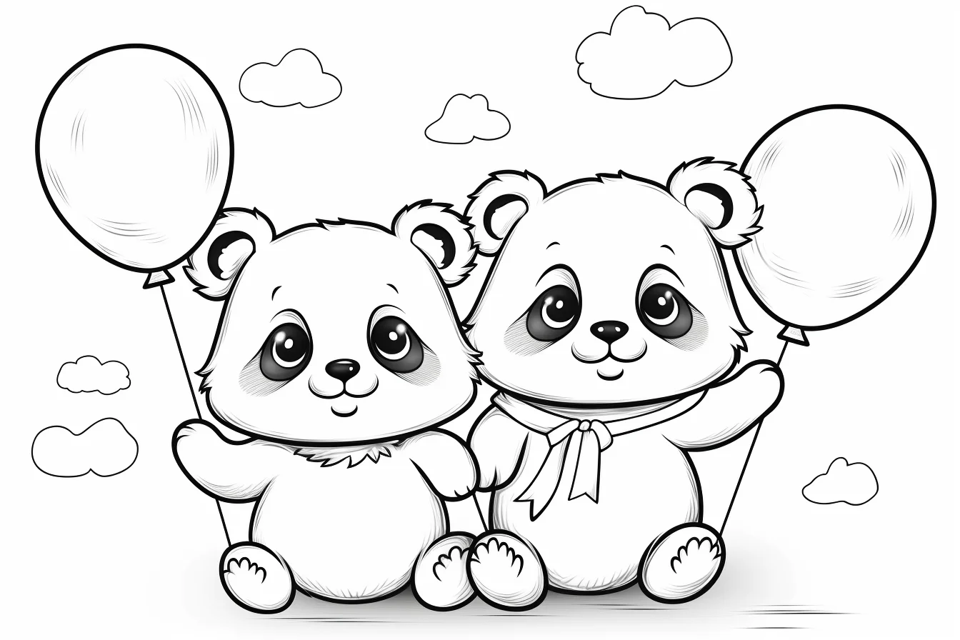 cute panda coloring sheets