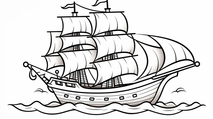 cute pirate colouring printables