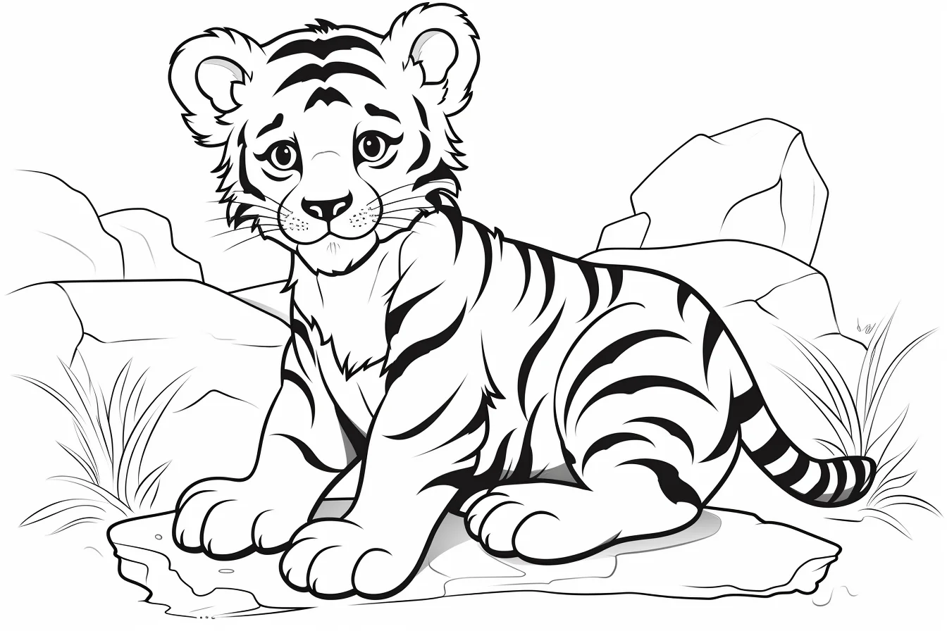 cute tiger sheets pages