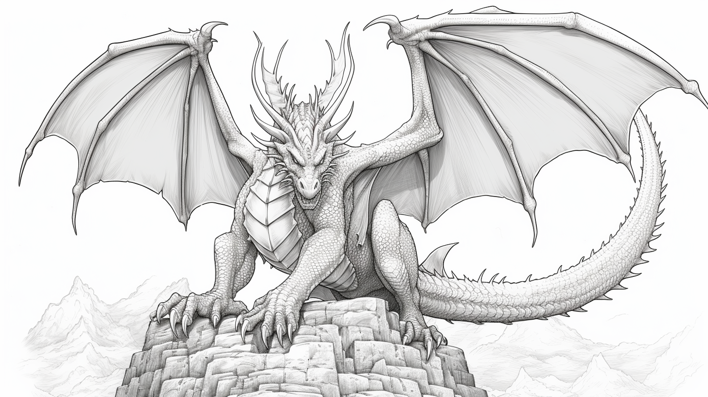 dragon coloring pages to print