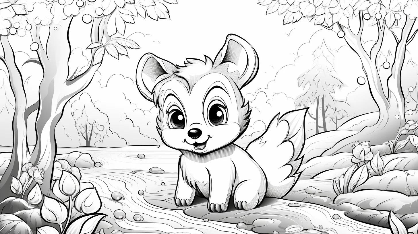 easy animal coloring pages