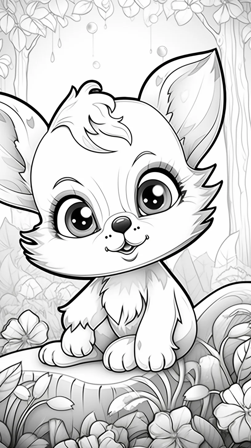 easy coloring pages cute
