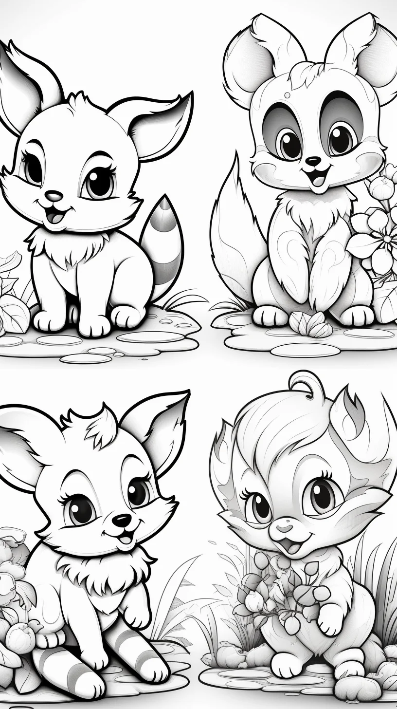 easy coloring pages for kids