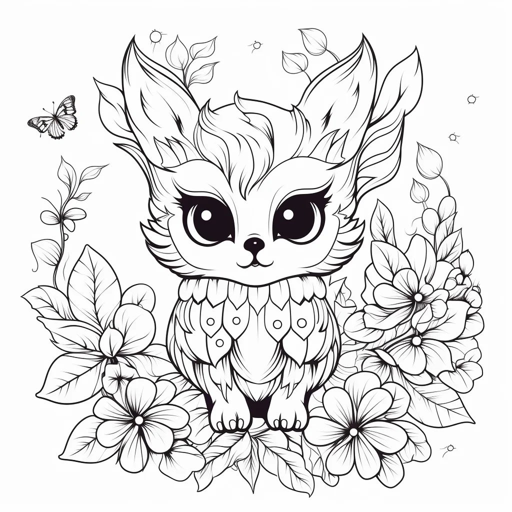 easy cute coloring pages