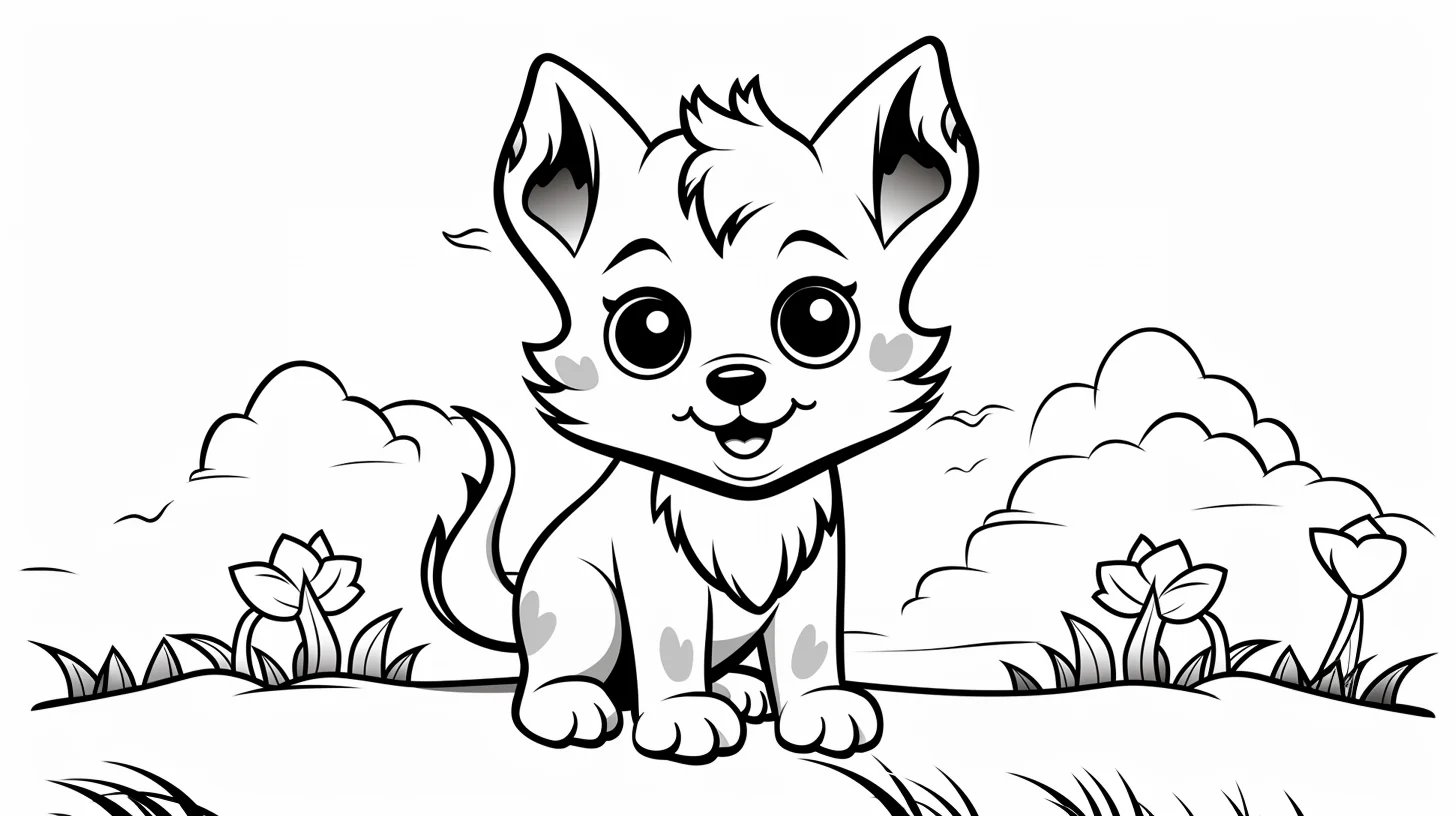easy dog coloring pages