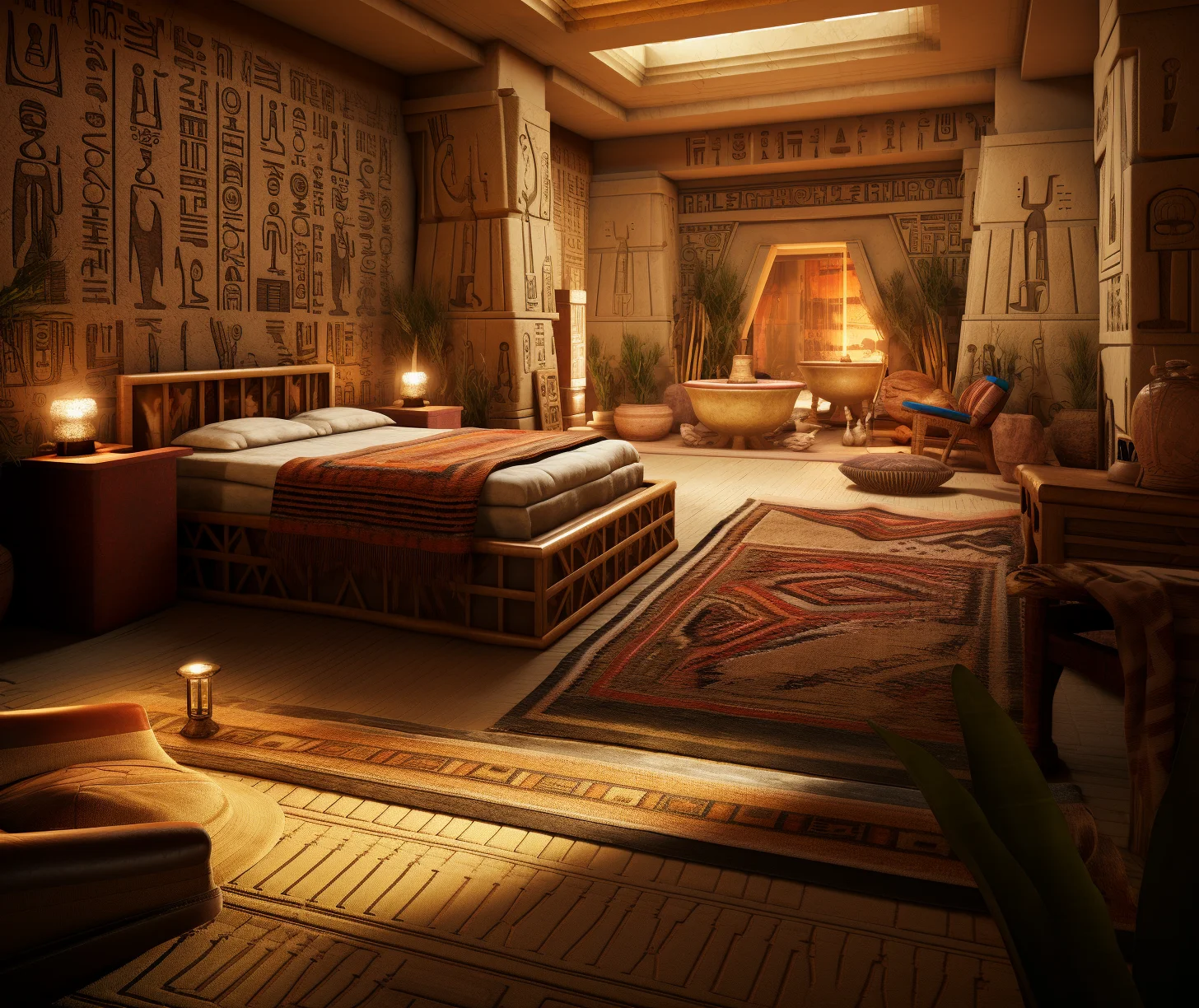 egyptian bedroom