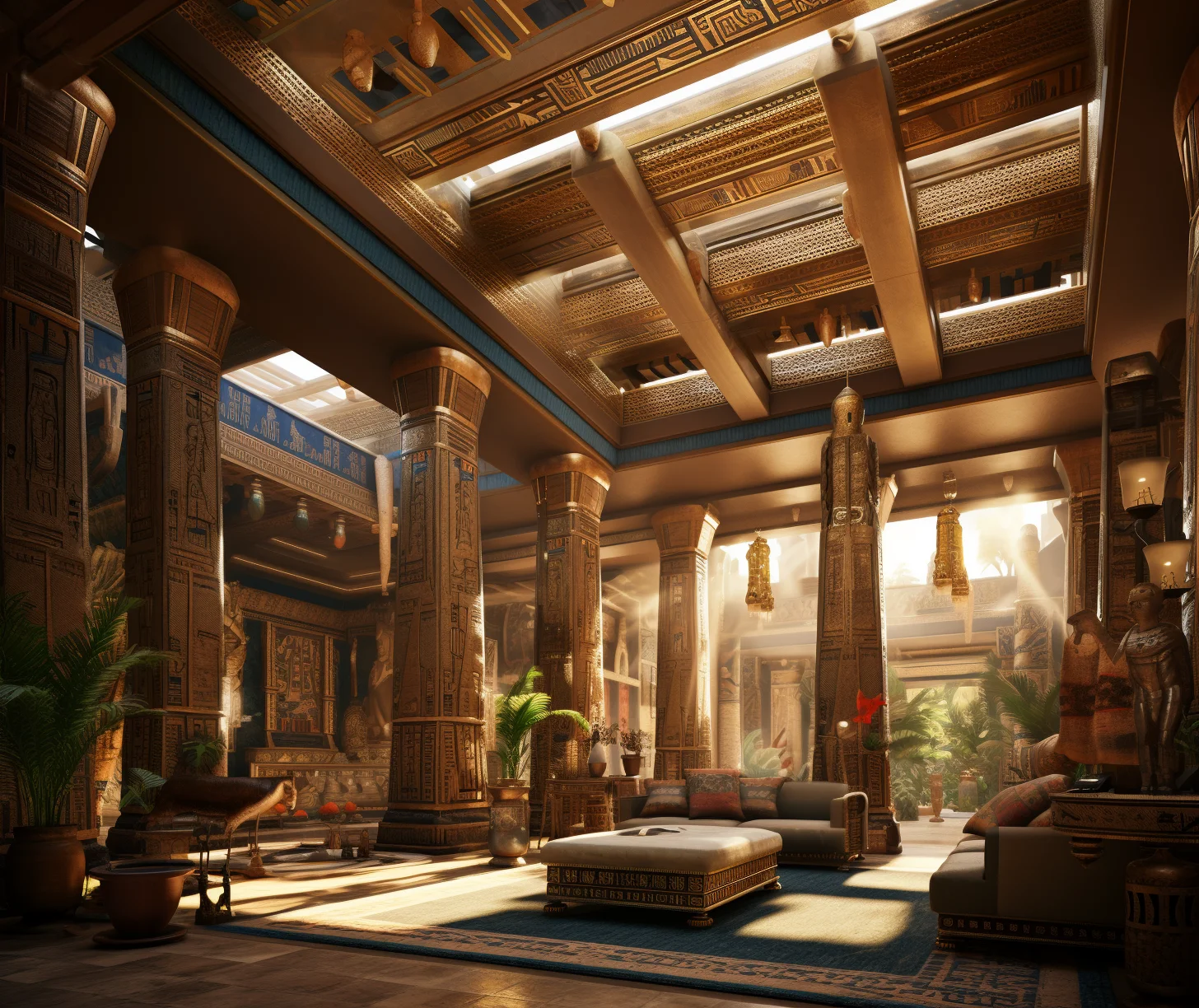 egyptian interior designs