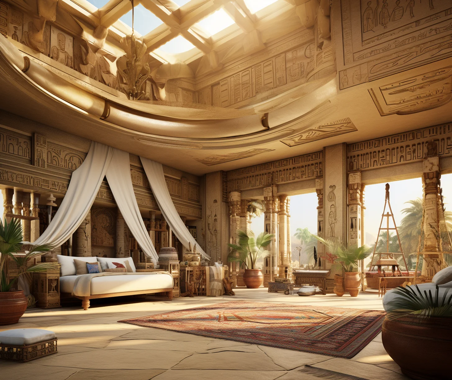 egyptian living room decorating ideas