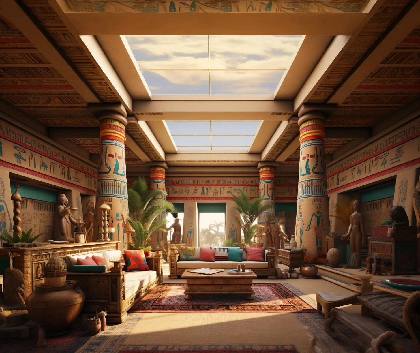 egyptian living room