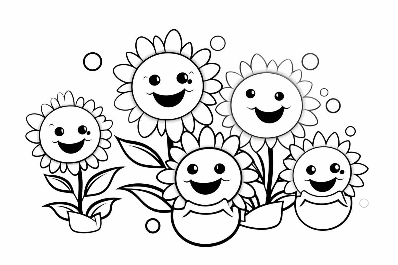 flower coloring pages for toddlers