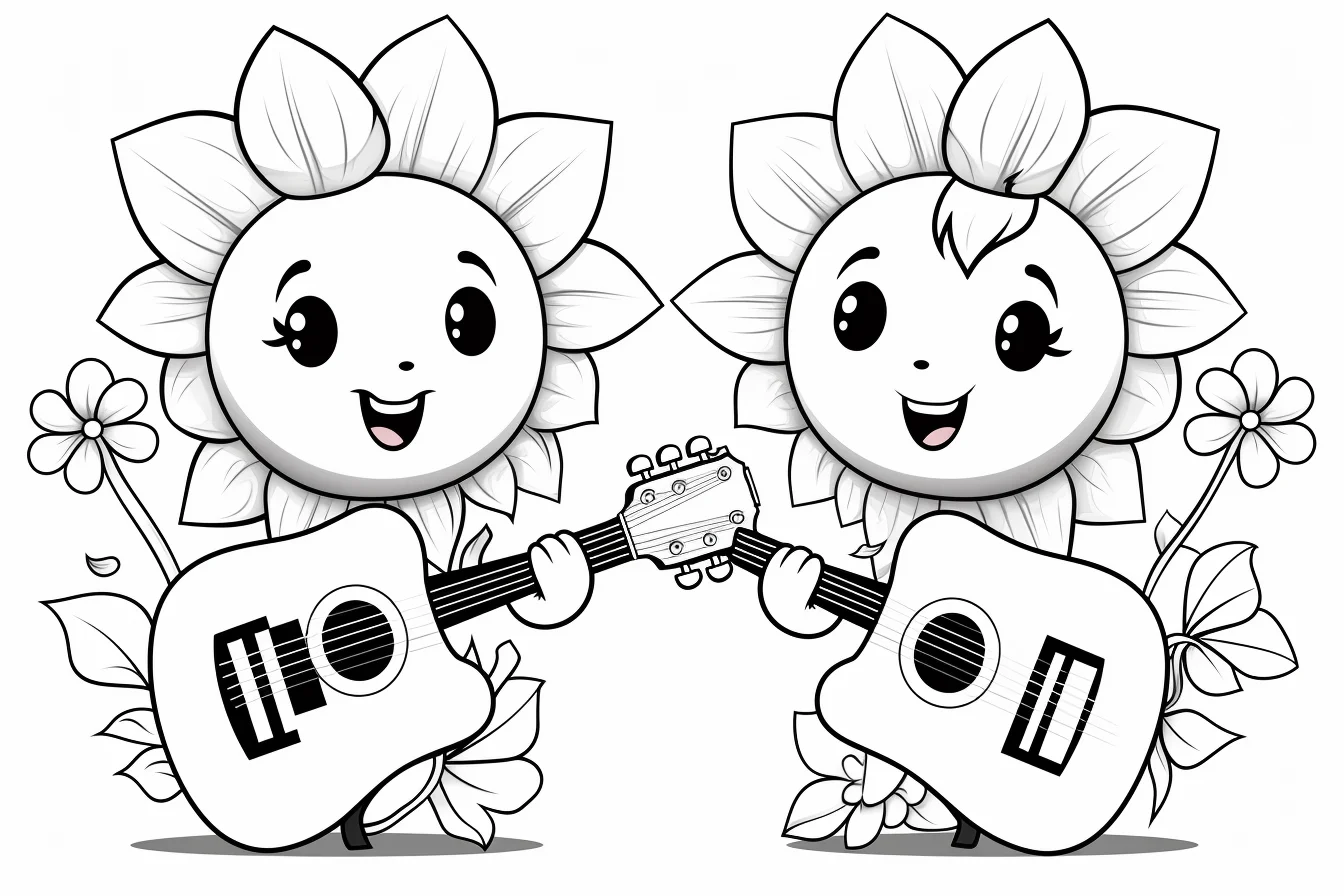 flowers printable coloring pages