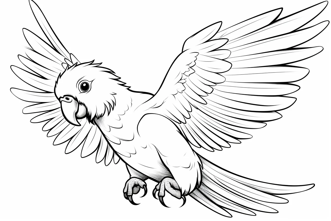 flying bird coloring pages
