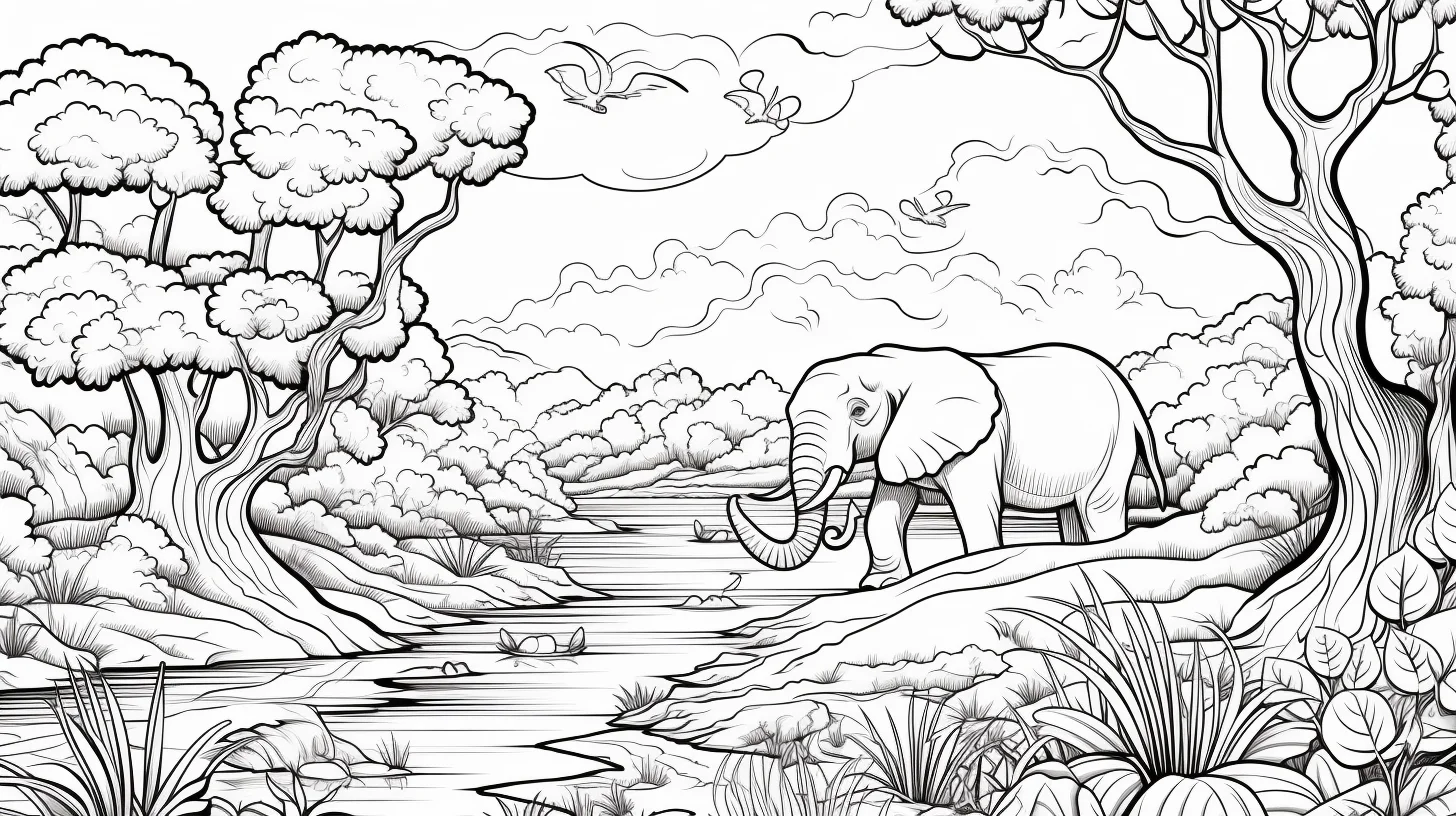 free animal coloring pages