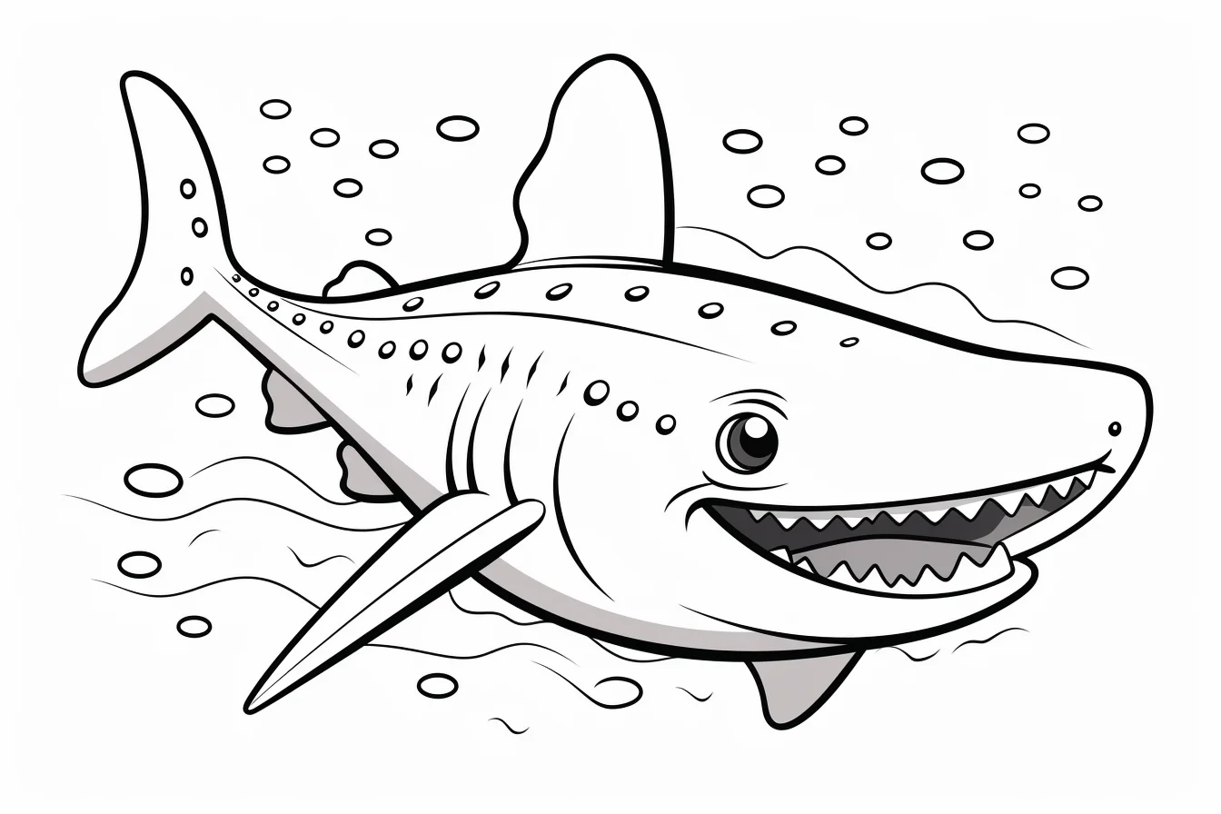 free baby shark coloring pages