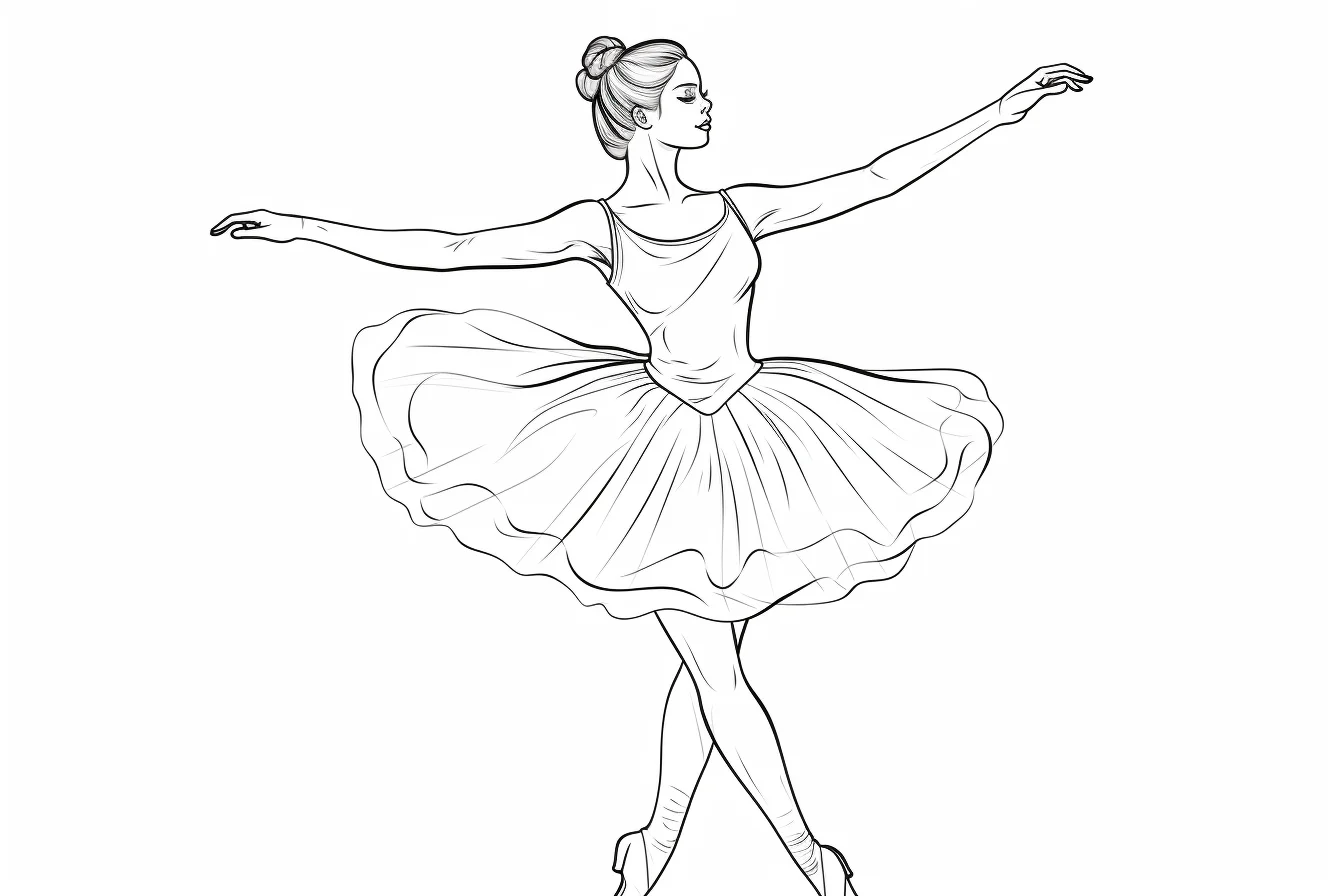 free ballerina coloring pages for kids,