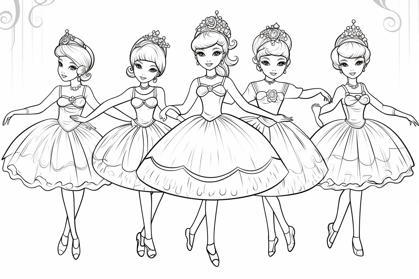 free ballerina coloring pages to print
