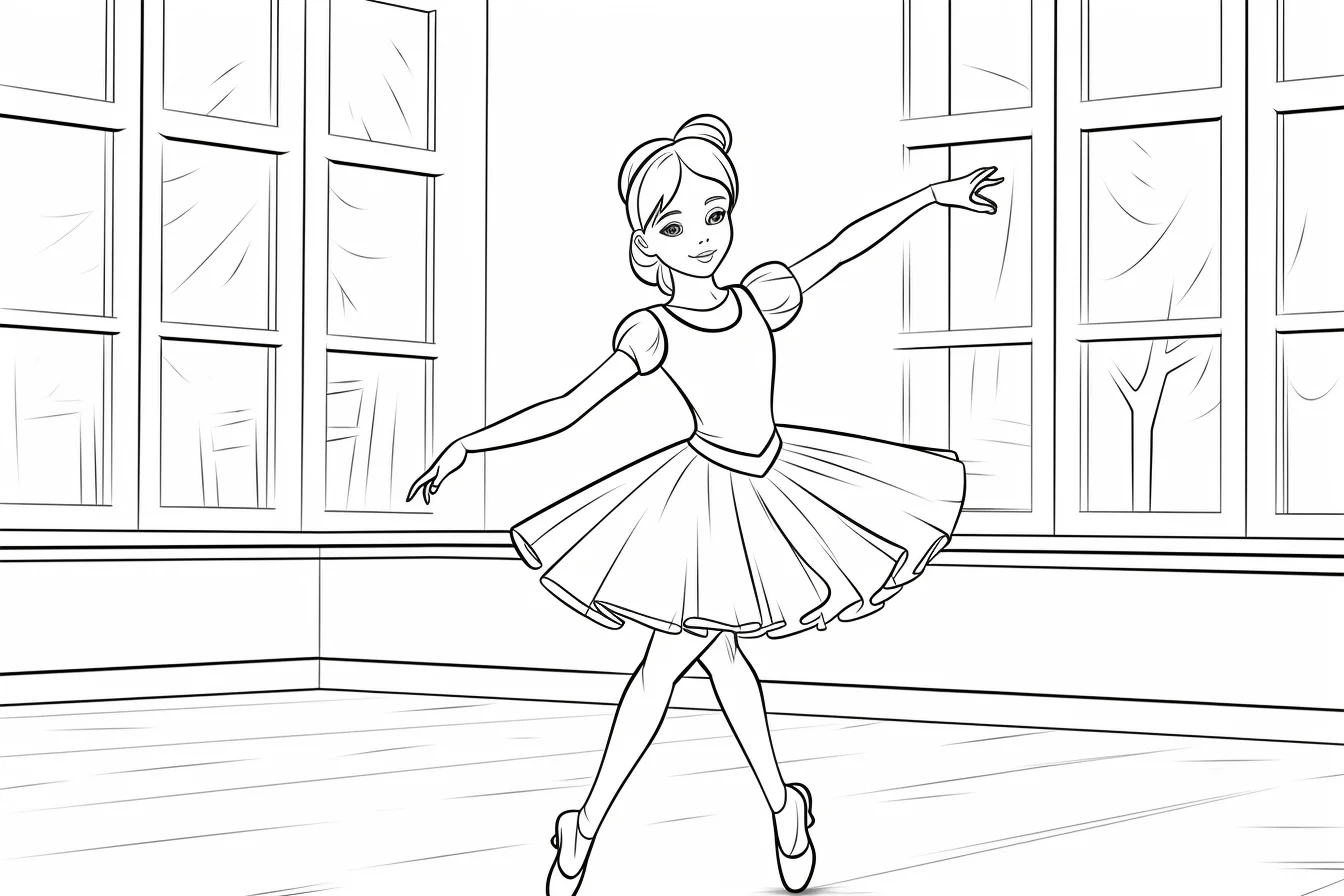free ballerina coloring pages