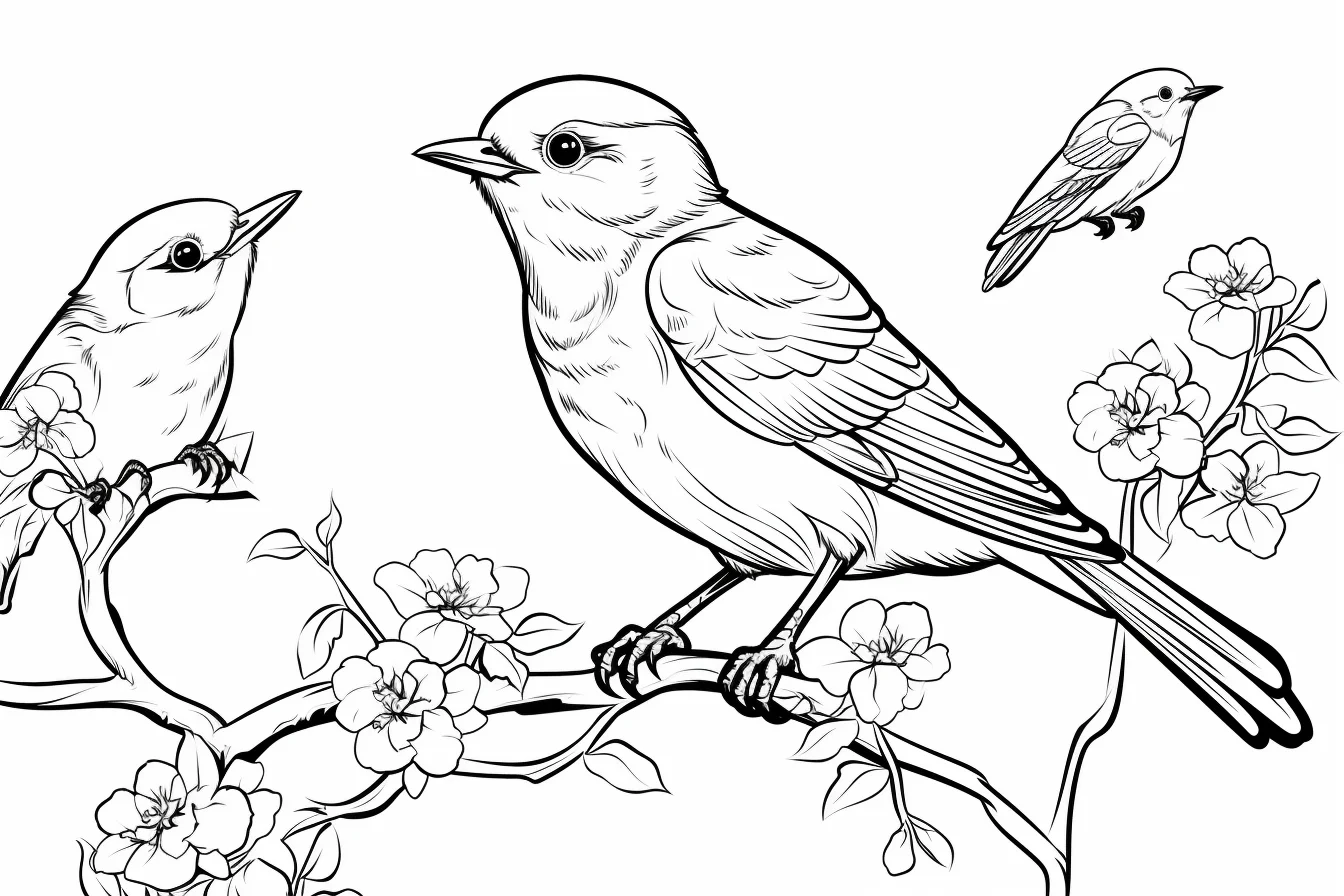 free bird coloring pages printable