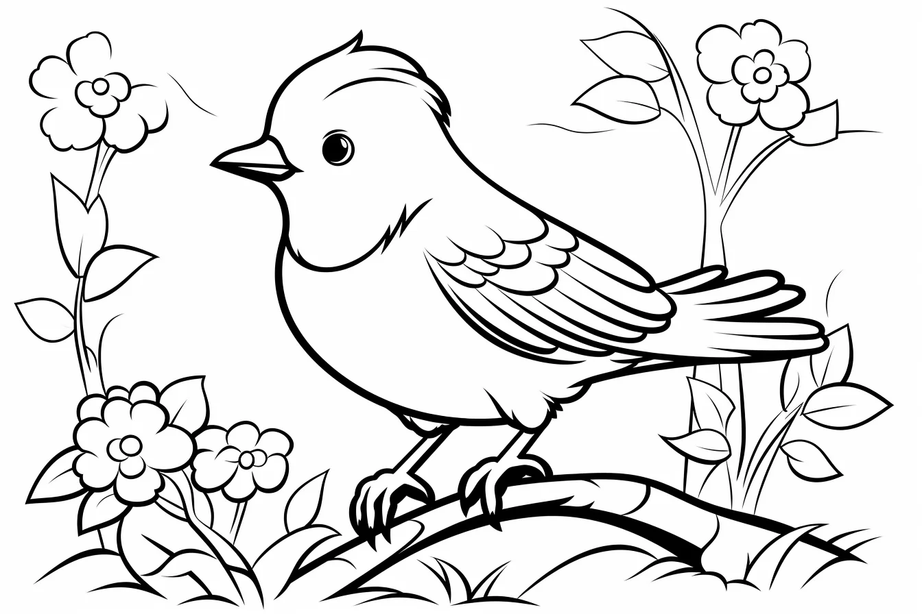 free bird printable coloring pages