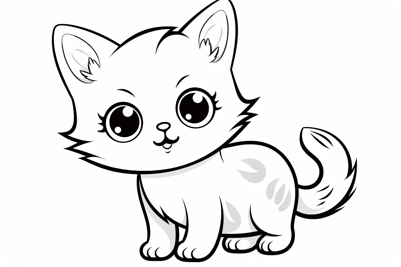 free cat coloring pages for kids