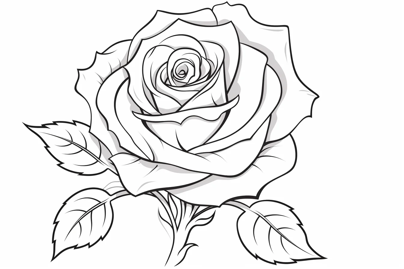 free coloring pages flowers roses