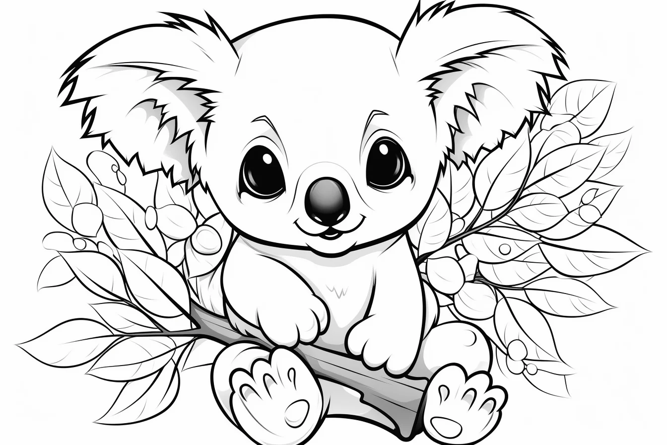 free coloring pages koala bear