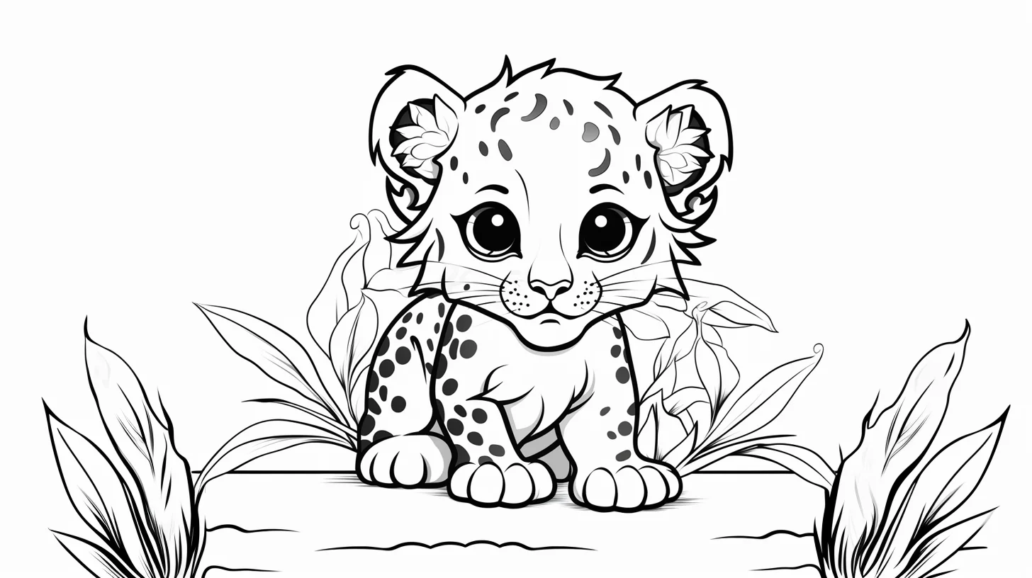 free leopard coloring pages for toddlers