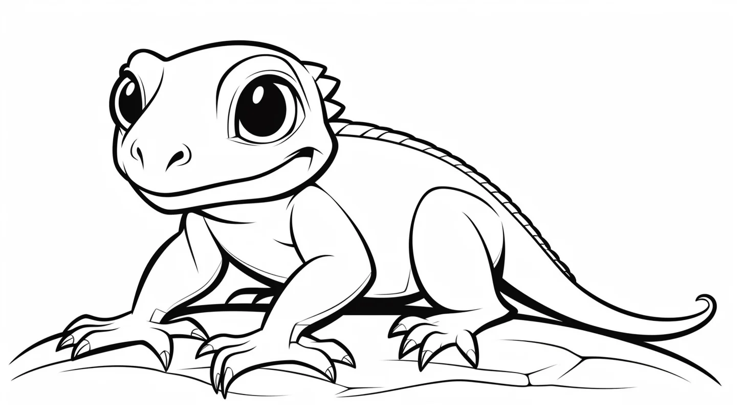 free lizard coloring pages for kids