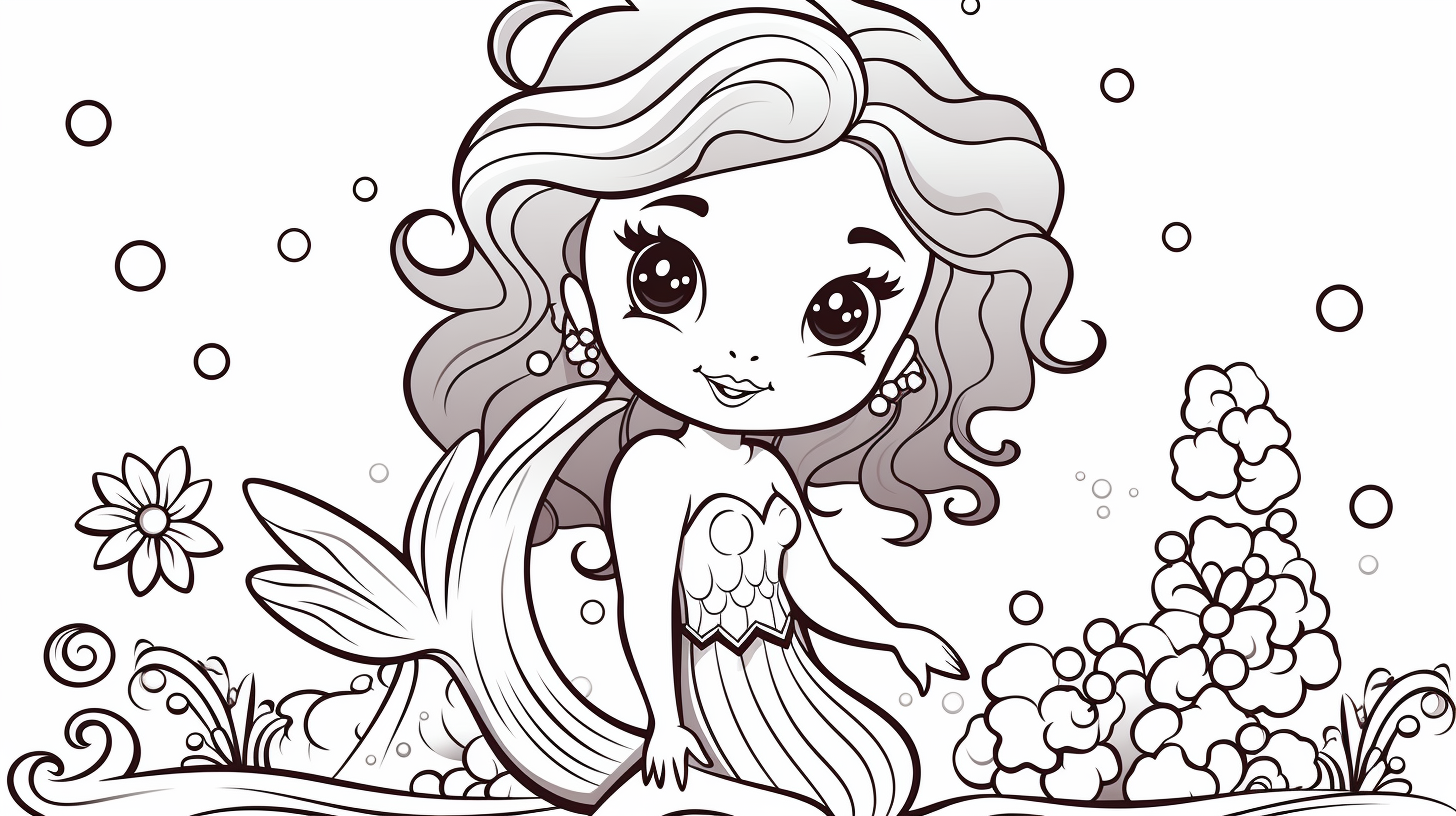 free mermaid coloring pages pdf