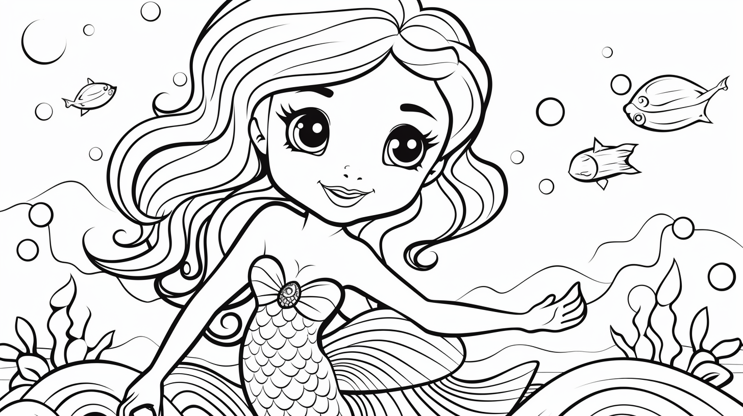 free mermaid coloring pages printable